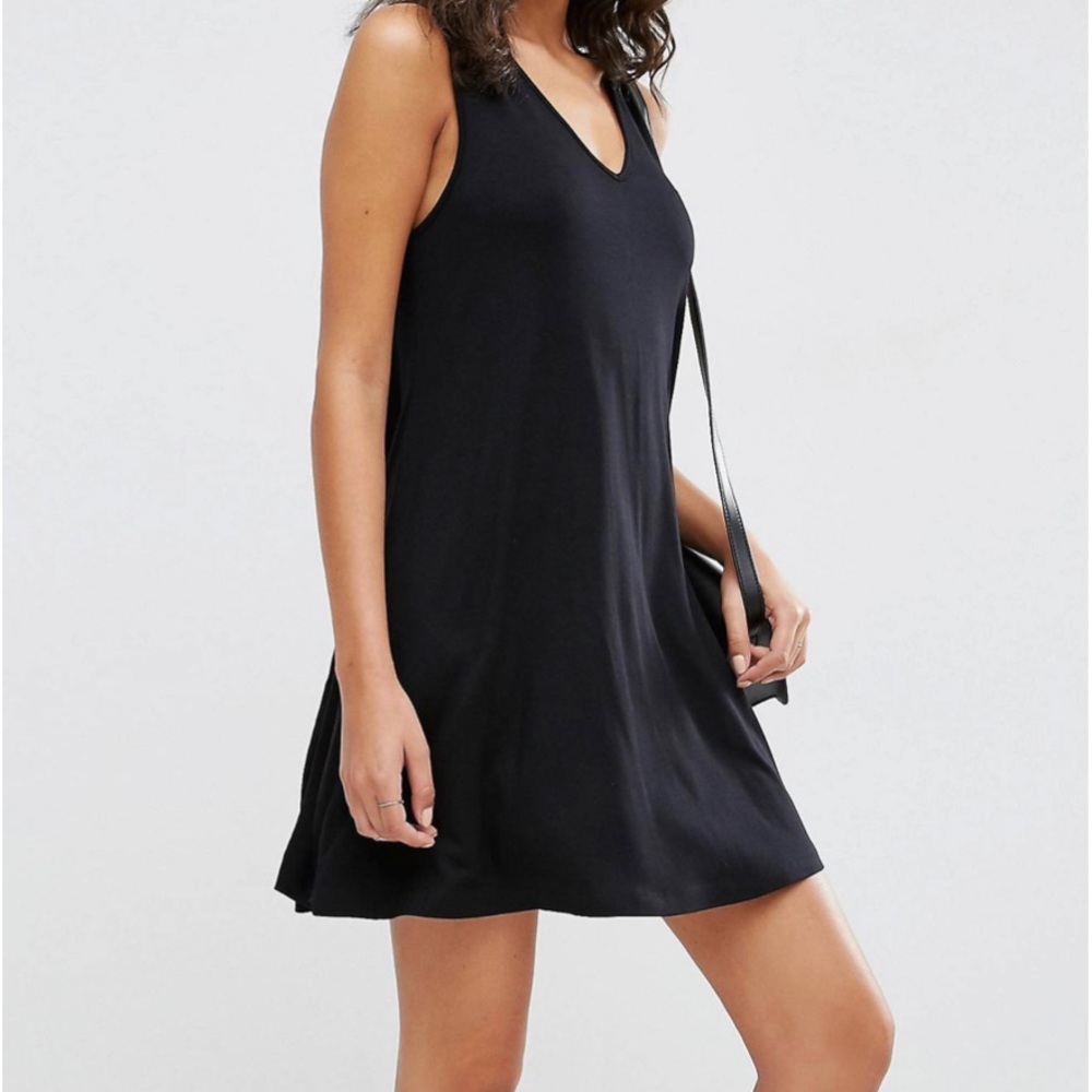 ASOS Sleeveless Swing Dress With V-neck